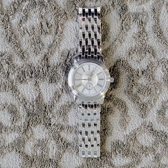 Tiffany & Co Sterling Stainless Steel Resonator Round Watch-Woman’s - Picture 7 of 10